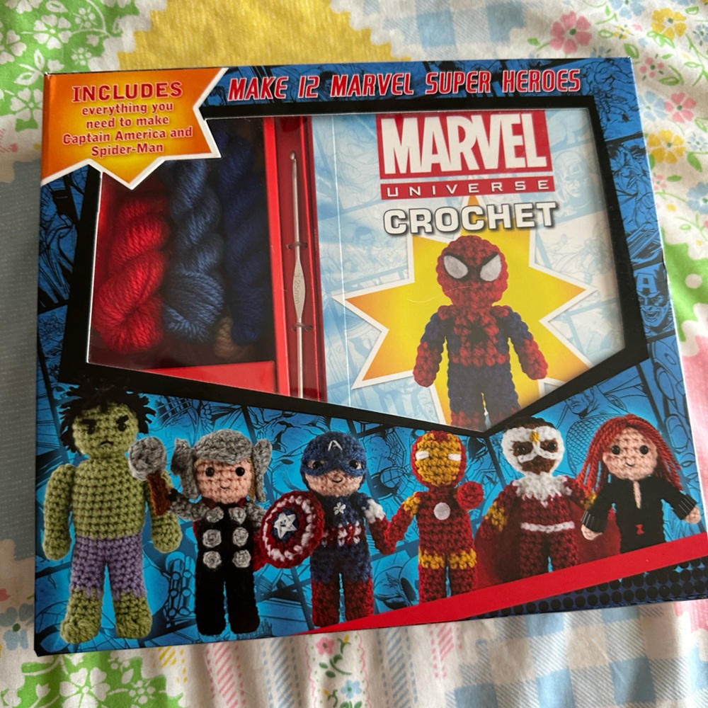 NWT Marvel Universe Crochet kit and book